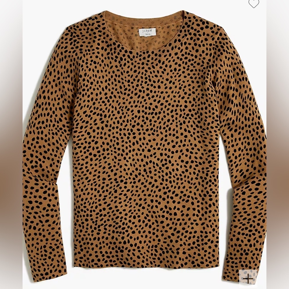 Jcrew Factory Cheetah Teddie sweater, Size XL